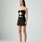 Blair STRAPLESS MINI DRESS with RING DETAILING