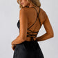 Black Satin Open Back Mini Dress for Parties & Date Nights