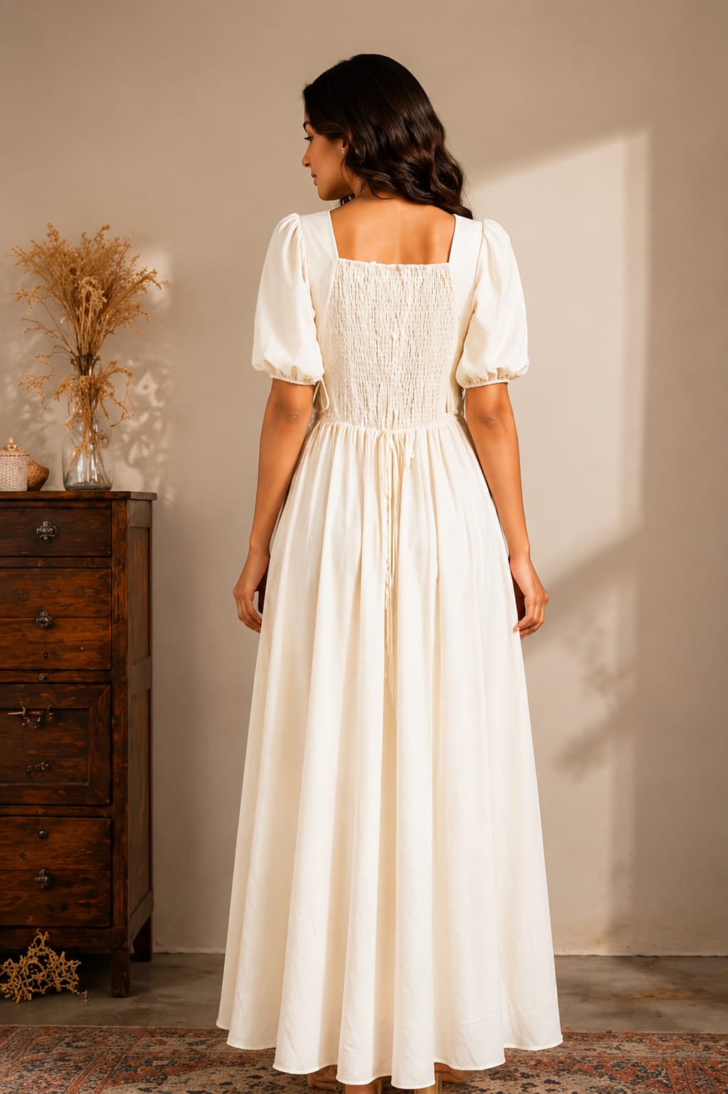 Elara Floral Corset Maxi Dress