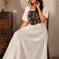 Elara Floral Corset Maxi Dress