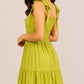 Olive Bloom Tiered Maxi Dress
