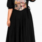 Elara Floral Corset Maxi Dress