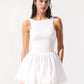 Noelle Bubble Mini dress in White