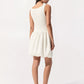 Noelle Bubble Mini dress in White